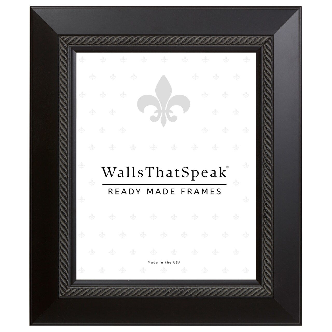 19x27 Picture Frame, Contemporary Rope 2 Inch Wood Moulding, Wall Display Frame for Art, Posters, or Photos by wallsthatspeak